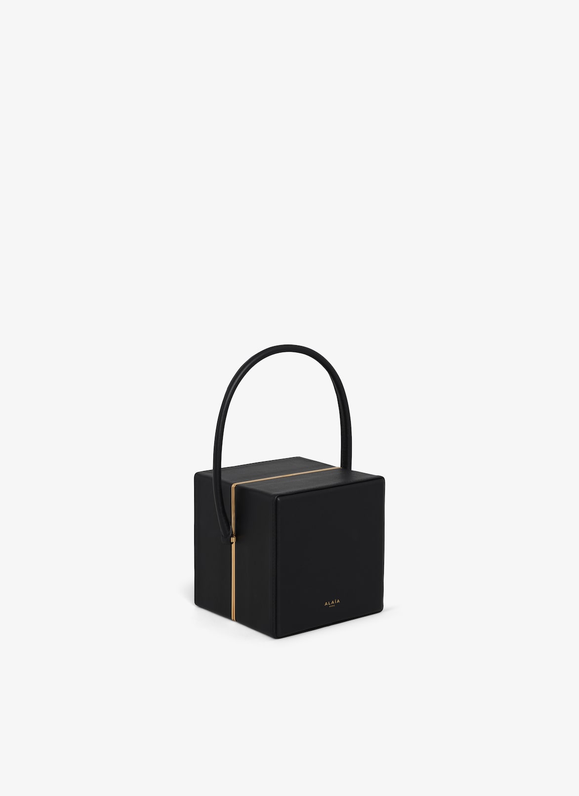 CUBE MINAUDIERE IN LAMBSKIN ALAÏA BLACK CUBE MINAUDIERE IN LAMBSKIN